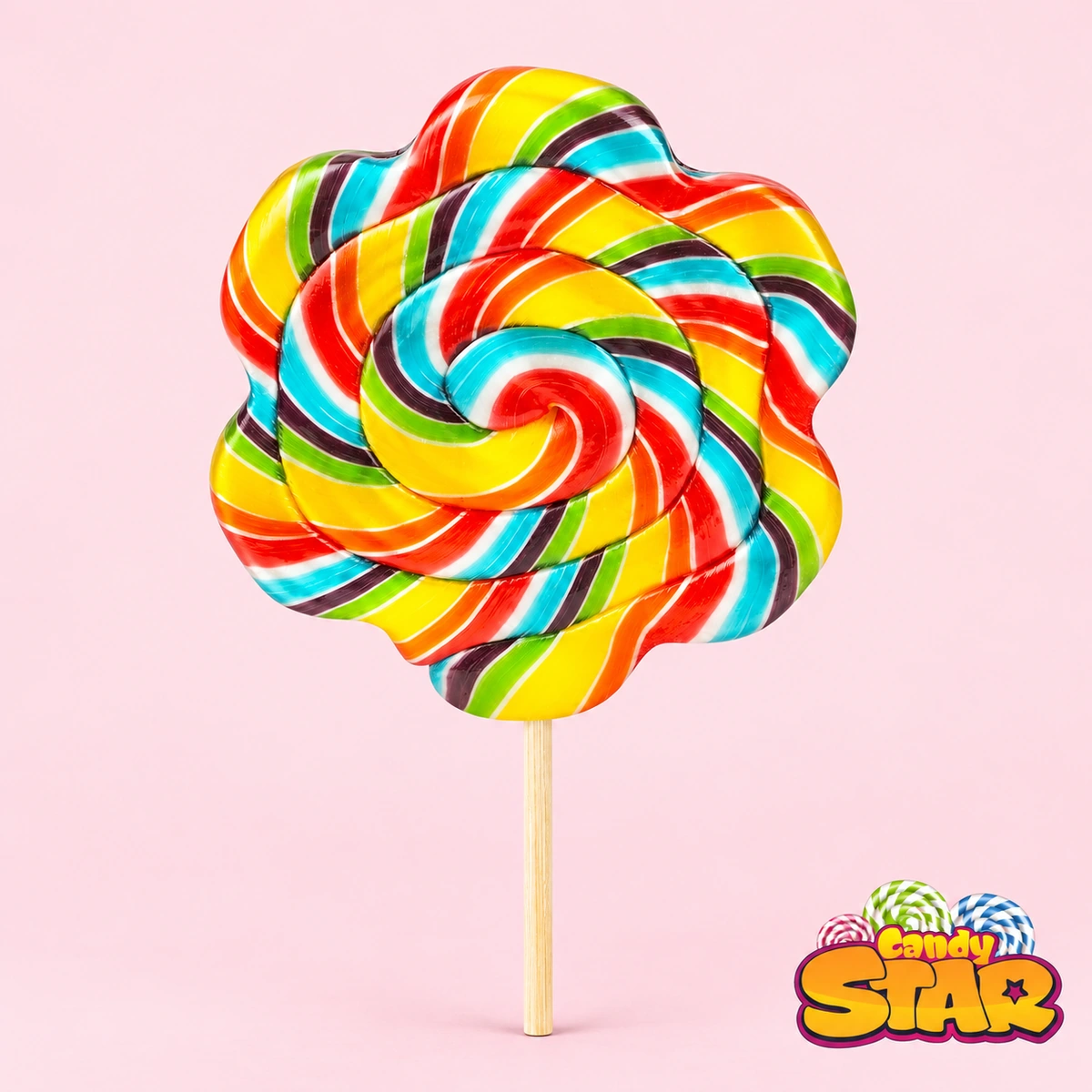 Candy Star Papatya Lolipop Sosyete Şekeri 30g