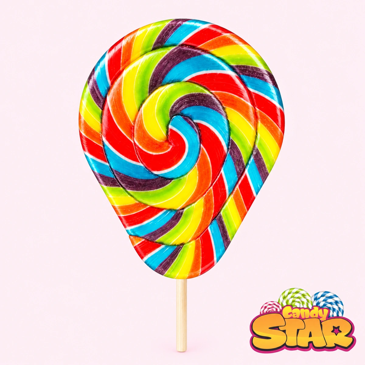 Candy Star Balon Sosyete Lolipop Şeker 30g