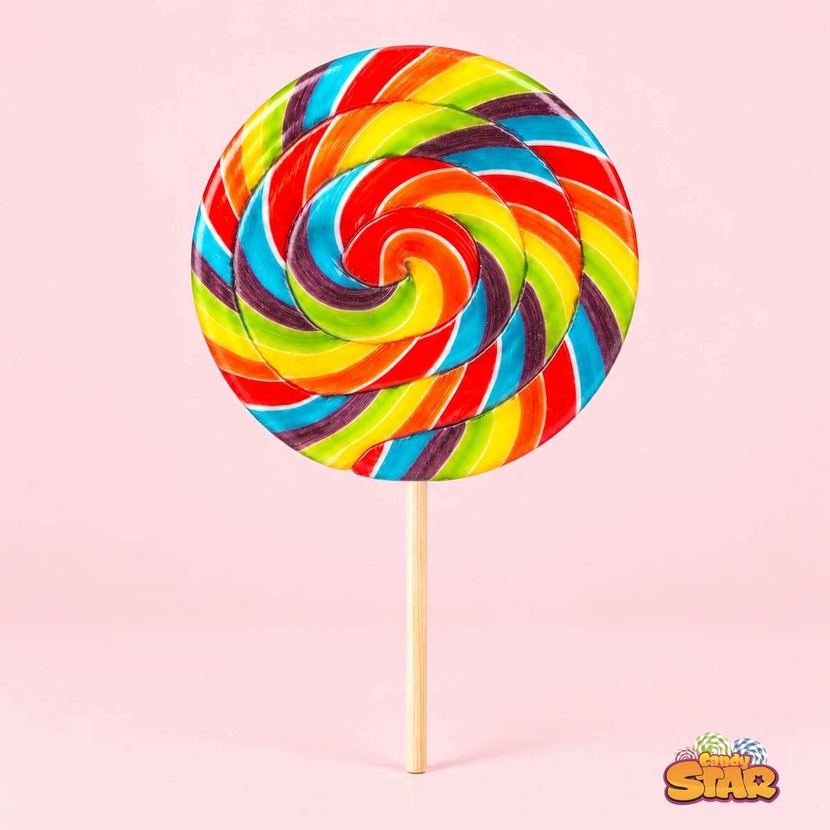 Candy Star Yuvarlak Lolipop Sosyete Şekeri 30g