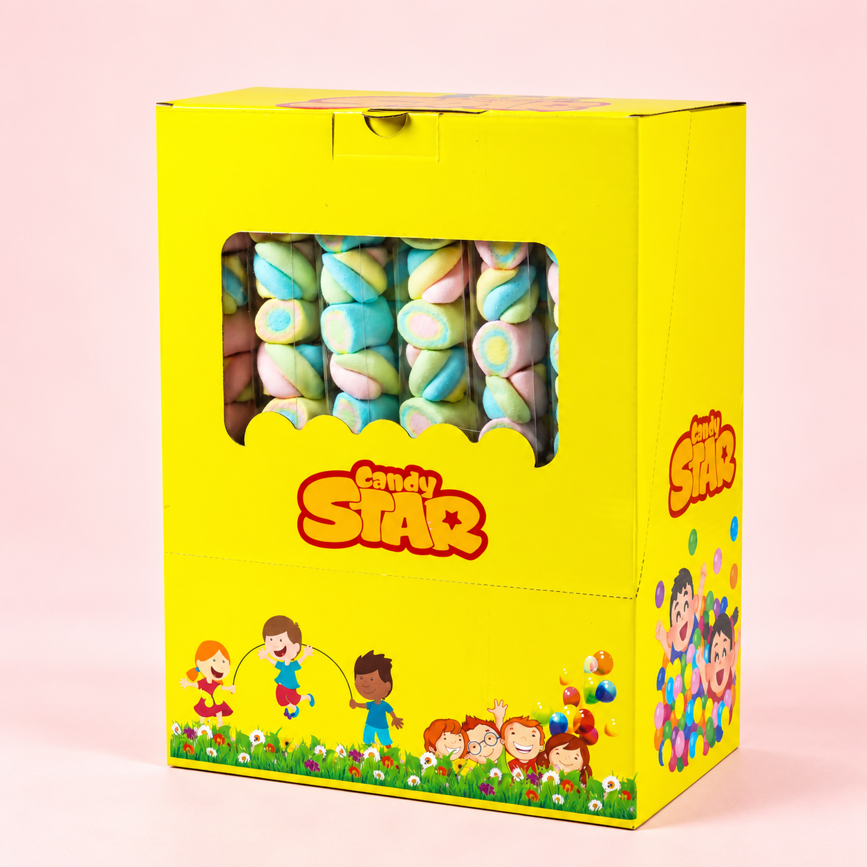 Candy Star Roller / Twist Marshmallow Lollipop 50 g
