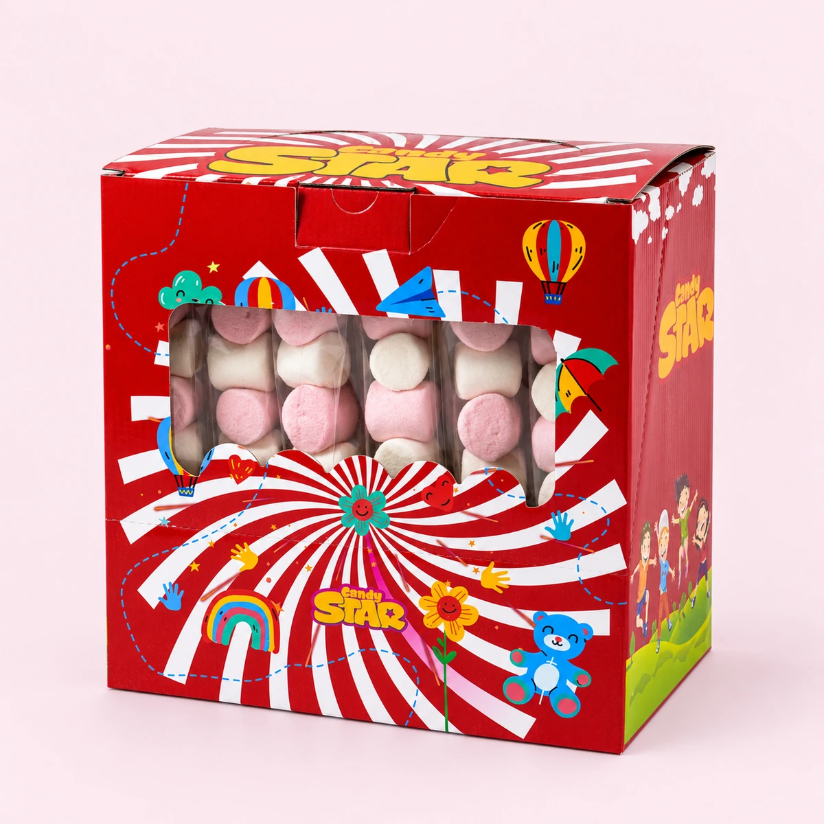 Candy Star Pink White  Marshmallow 25g
