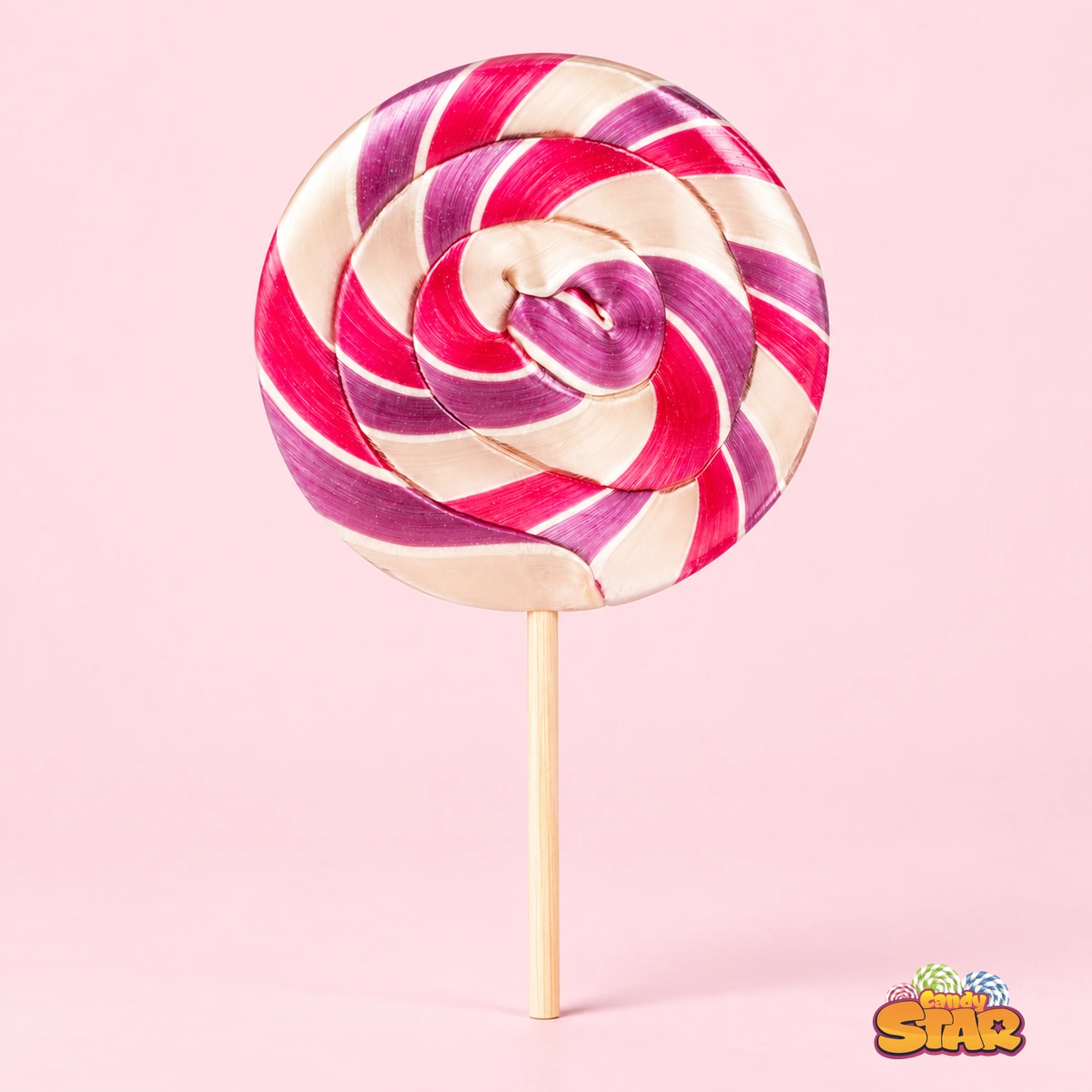 Candy Star Yuvarlak Lolipop Sosyete Şekeri 30g