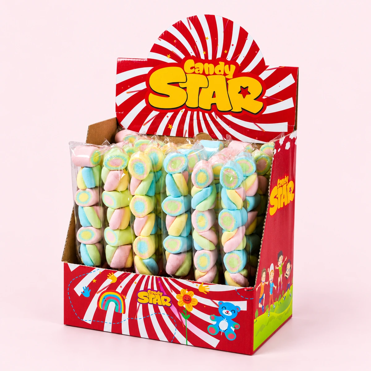 Candy Star Roller / Twist Marshmallow Lollipop 25 g