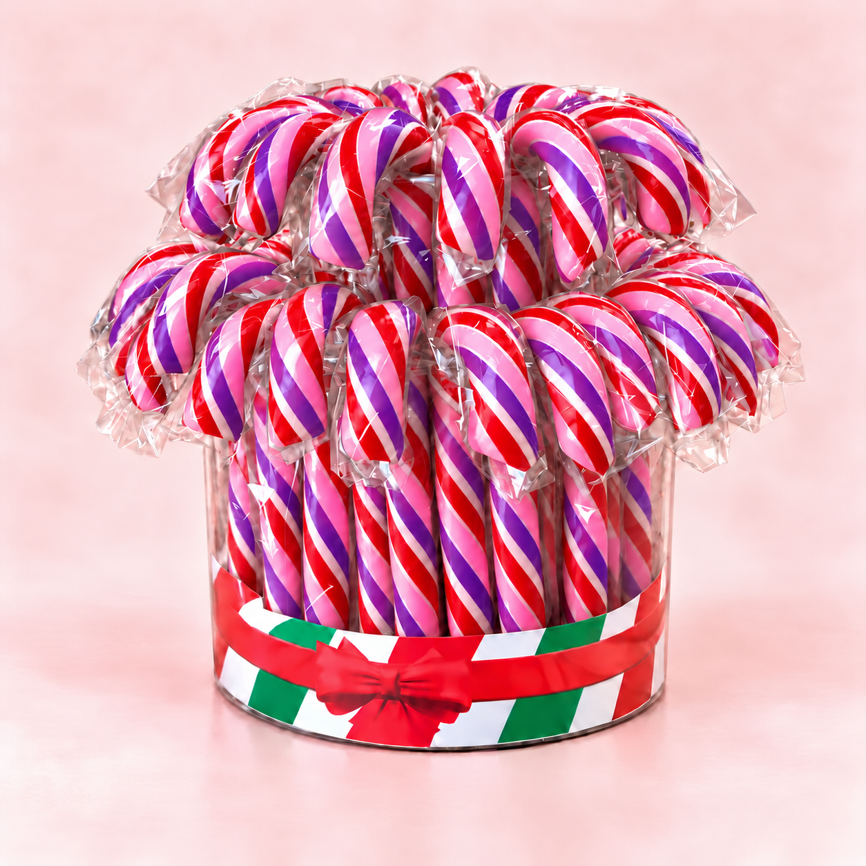 Candy Star Pembe Kırmızı Mor Baston Şeker