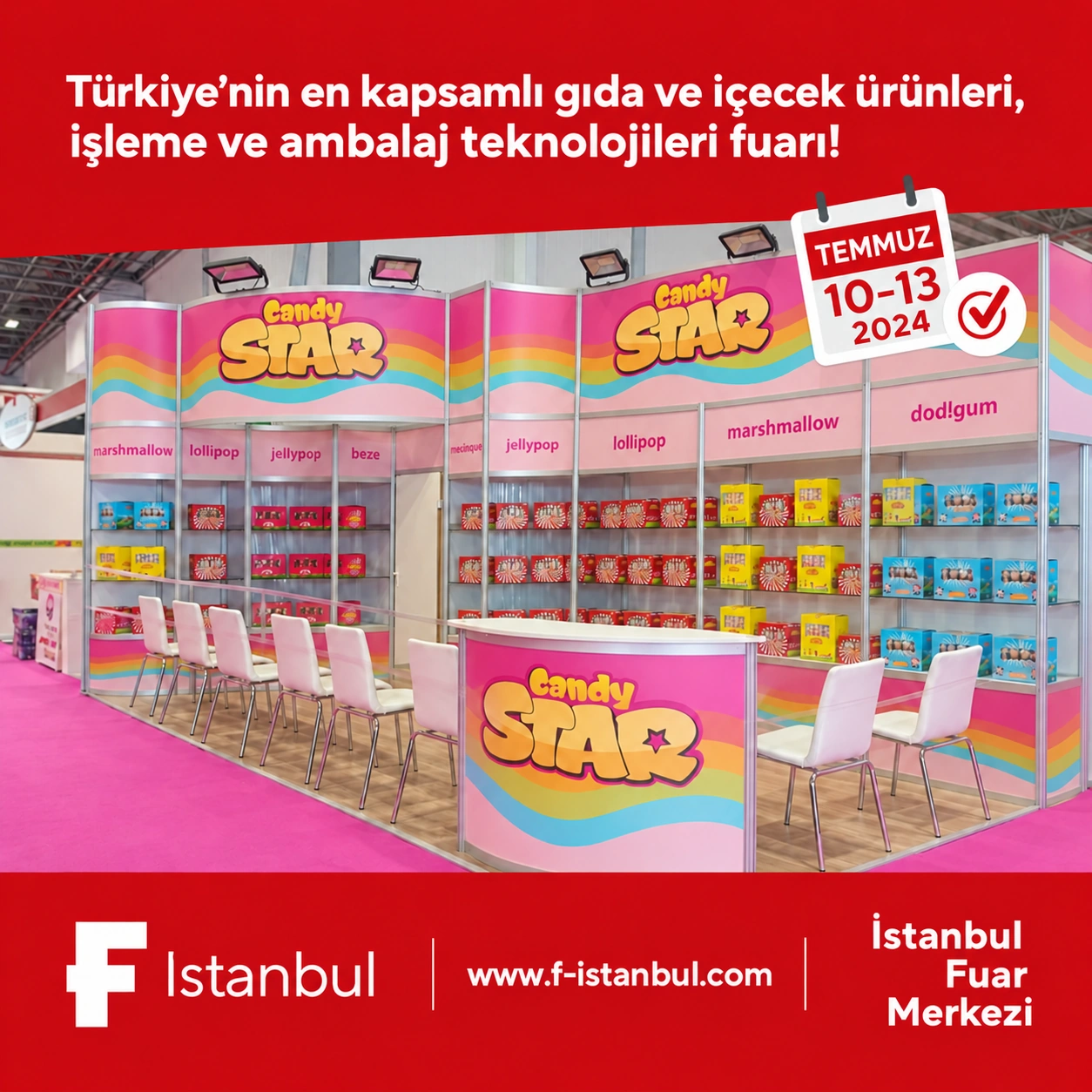 F İstanbul – Gıda, İçecek, Üretim Teknolojileri ve İhracat Fuarı 2024