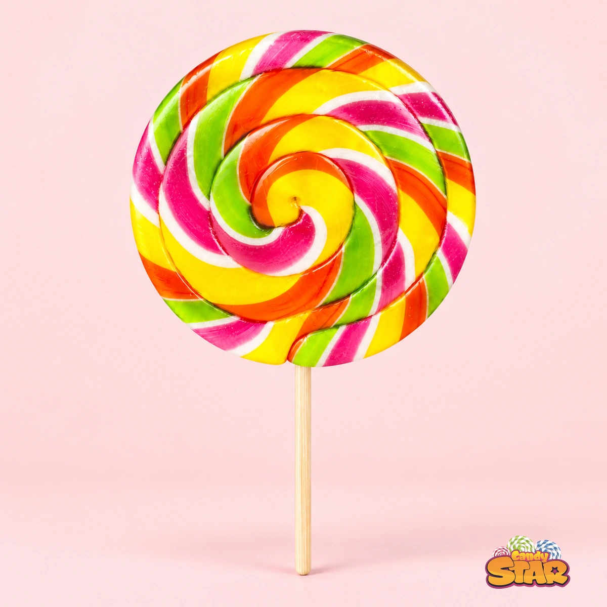 Candy Star Yuvarlak Lolipop Sosyete Şekeri 30g