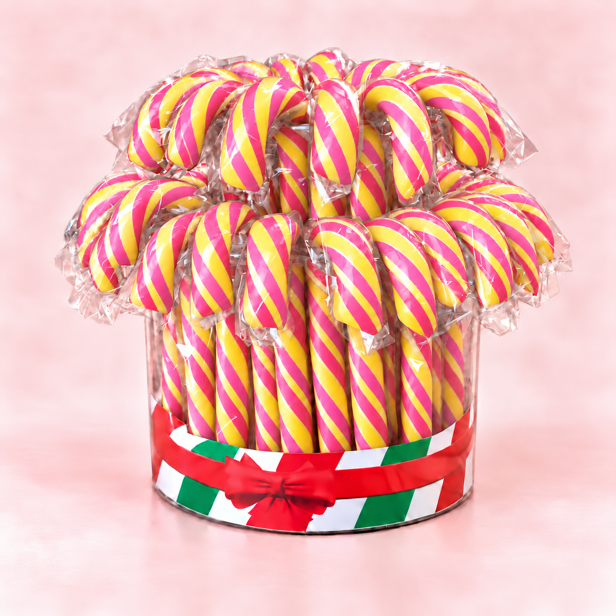 Candy Star Pembe Sarı Baston Şeker