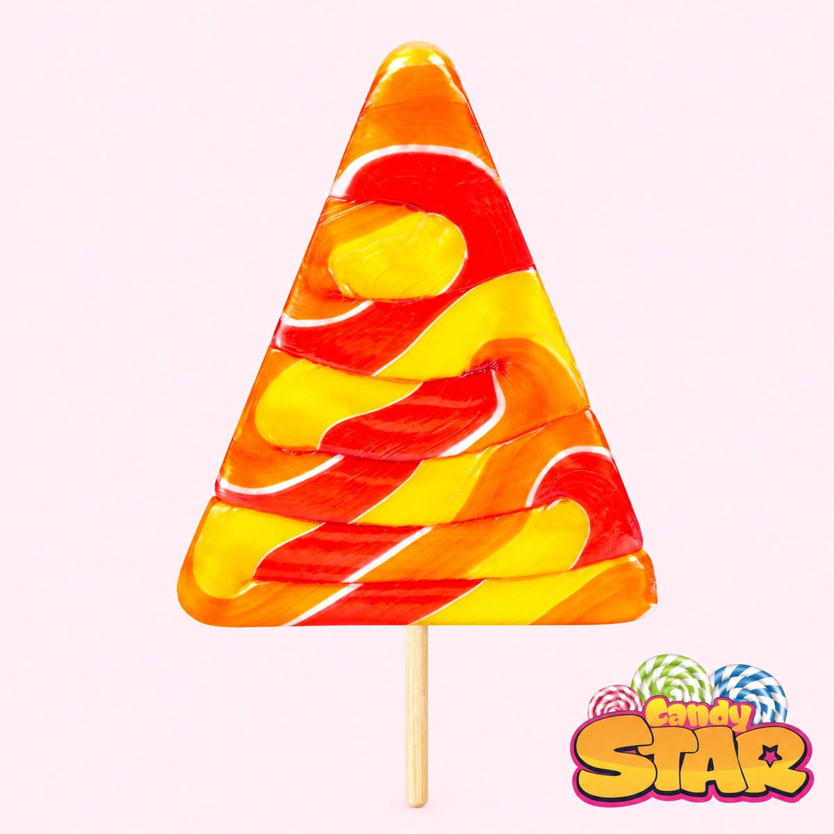 Candy Star Üçgen Sosyete Lolipop Şeker 30g