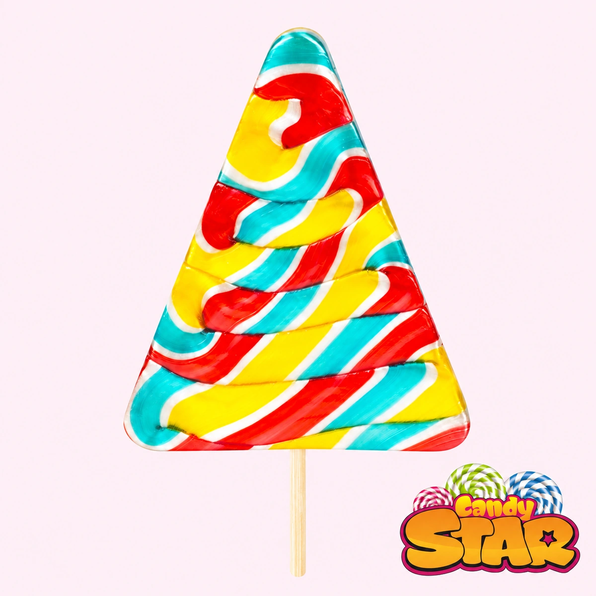 Candy Star Üçgen Sosyete Lolipop Şeker 30g