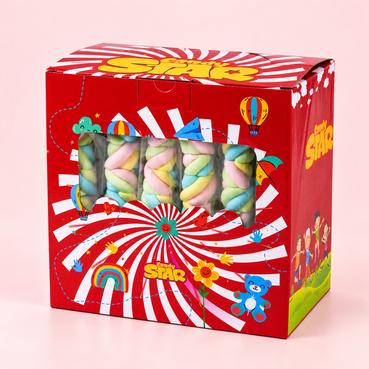 Candy Star Twist Marshmallow Lollipop 25 g